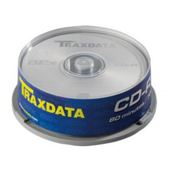 Picture of CD-R, TRAXDATA, 80 MIN, 52X, brand cake 25 kom