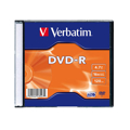 Picture of DVD-R, VERBATIM,4,7 GB,16X,MATT SILVER SLIM CASE