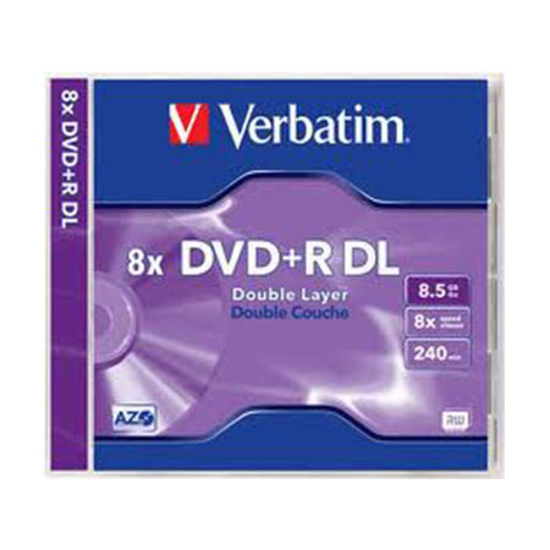 Picture of DVD+R DL, VERBATIM,8,5 GB,8X,MATT SILVER JC