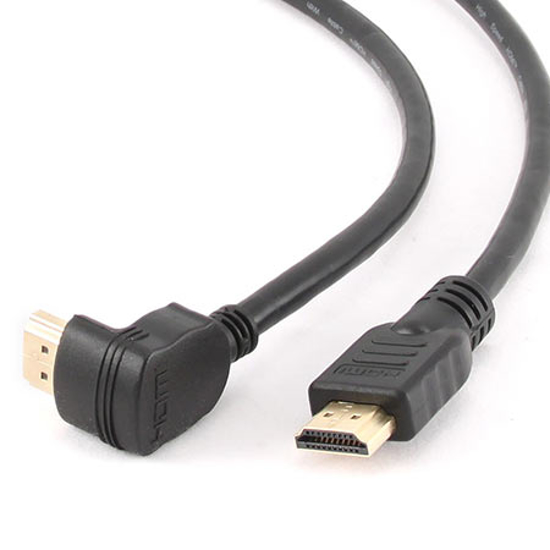 Picture of HDMI kabl, M-M, v.1.4, kon90stepeni, 3m gold connector, BULK, GEMBIRD CC-HDMI490-10