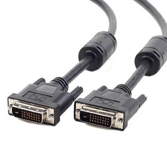 Picture of DVI video cable dual link 5m cable, black, GEMBIRD CC-DVI2-BK-15