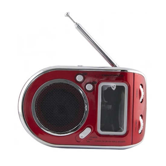 Picture of Digitalni radio + alarm + sat ESPERANZA PARROT RED, LCD Display, na baterije, ERB101R
