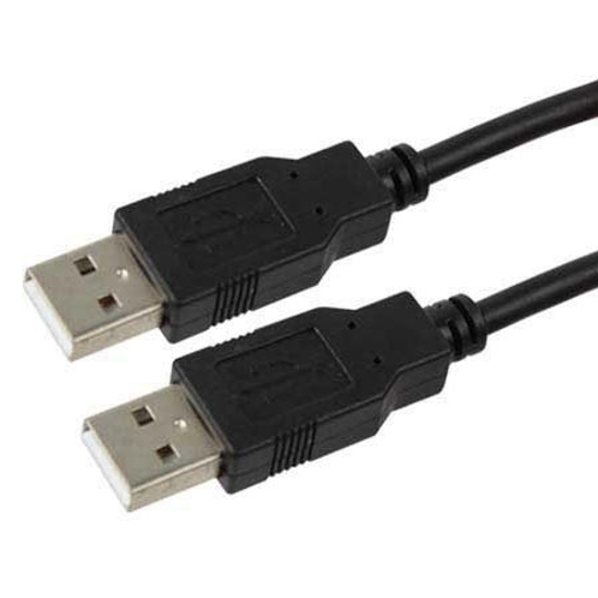 Picture of USB 2.0 kabal CCP-USB2-AMAM-6, 1,8m, A-A BLACK male-male, GEMBIRD