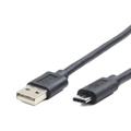 Picture of USB 2,0 kabal AM to Type-C AM/CM, 1m, BLACK, GEMBIRD CCP-USB2-AMCM-1M