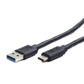 Picture of USB 3.0 kabal AM to Type-C AM/CM, 1m, BLACK, GEMBIRD CCP-USB3-AMCM-1M