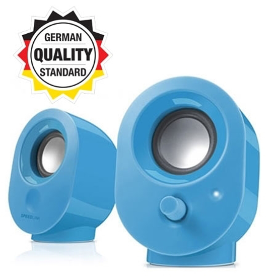 Picture of Zvučnici 2.0 SPEEDLINK SNAPPY Stereo, blue, USB, SL-8001-BE