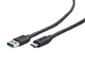 Picture of USB 3.0 kabal AM to Type-C AM/CM, 1,8m, BLACK, GEMBIRD CCP-USB3-AMCM-6