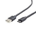 Picture of USB 2,0 kabal AM to Type-C AM/CM, 3m, BLACK, GEMBIRD CCP-USB2-AMCM-10