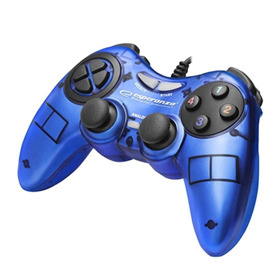 Picture of Game Pad ESPERANZA FIGHTER, vibration, PC, USB, blue, EGG105B