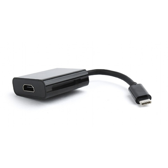 Picture of USB adapter Type-C to HDMI, BLACK, GEMBIRD A-CM-HDMIF-01