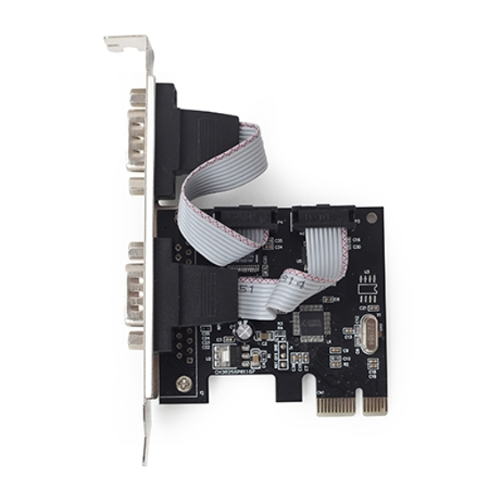 Picture of Kontroler 2 serial port PCI-Express GEMBIRD SPC-22, 2 x RS232, extra low-profile