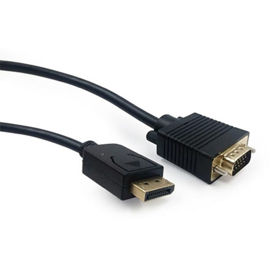 Picture of DisplayPort adapter kabal na VGA GEMBIRD 1.8m, DP male to VGA male CCP-DPM-VGAM-6 black