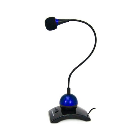 Picture of Mikrofon ESPERANZA DESKTOP CHAT, switch, 3,5mm, blue, EH130B