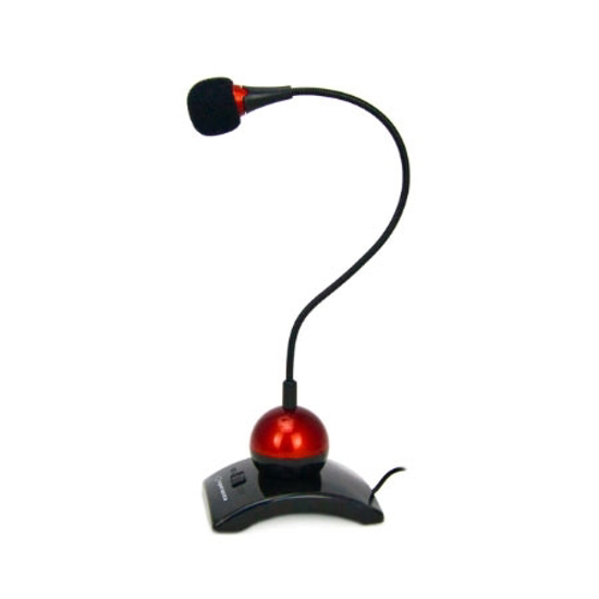 Picture of Mikrofon ESPERANZA DESKTOP CHAT, switch, red, 3,5mm, EH130