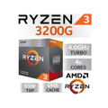 Picture of AMD RYZEN 3 3200G AM4 BOX 4 CPU cores,4 threads, 3.6GHz,4MB L3,65W,Radeon Vega 8