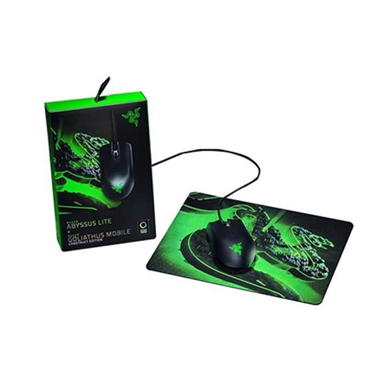Picture of Miš + podloga Razer Abyssus Lite + Goliathus Mobile Construct Edition - Mouse and Mouse Mat Bundle - FRML Packaging RZ83-02730100-B3M1