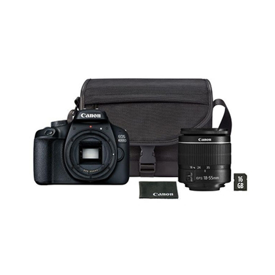Picture of Fotoaparat CANON EOS4000D + objektiv18-55+ torbica SB130+ microSD 16GB