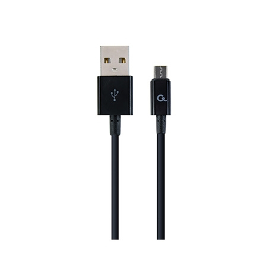 Picture of USB 2.0 kabl Type-C charging and data cable, 1m, black, GEMBIRD CC-USB2P-AMCM-1M