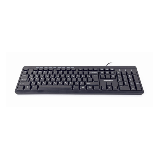 Picture of Tastatura GEMBIRD, KB-UM-106, multimedia keyboard, USB, US layout, black