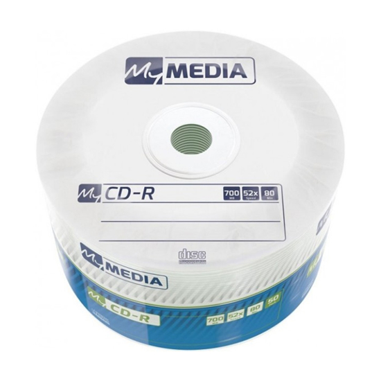 Picture of CD-R,MYMEDIA, 700 MB,52X,spindle 50 kom WRAP,69201