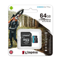 Picture of Micro SD card Kingston 64GB CanvasGoPlus r/w 170MB/s/90MB/s with adapter SDCG3/64GB