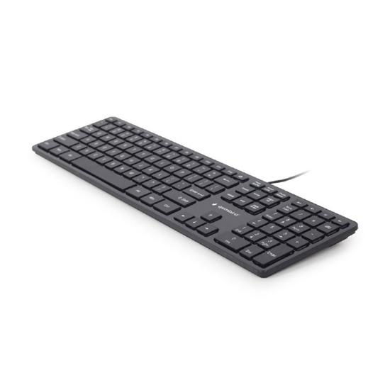 Picture of Tastatura GEMBIRD Multimedia chocolate, KB-MCH-02 USB, USA layout