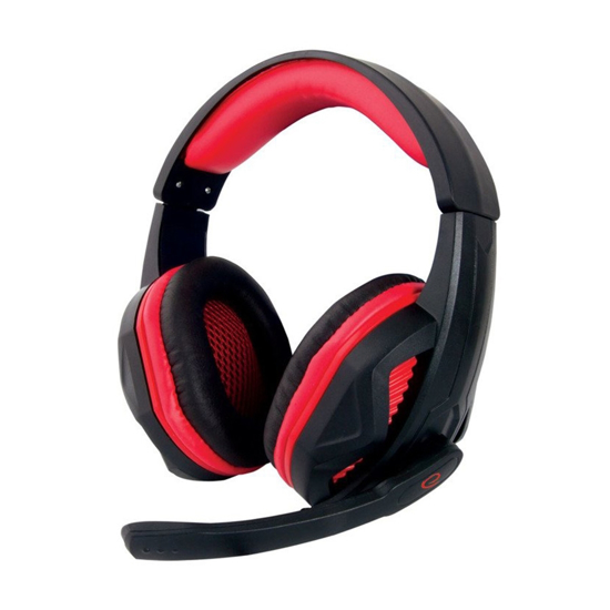 Picture of Slušalice sa mikrofonom ESPERANZA ARROW, gaming, 3,5mm, 4-pin, black red, PS4 kompatibilne, EGH360