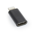 Picture of USB adapter Type-C (female) to iPhone (male), BLACK, GEMBIRD A-USB-CF8PM-01
