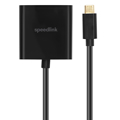 Picture of USB adapter kabl Type-C  to VGA, SPEEDLINK USB-C to VGA Adapter HQ, SL-180018-BK