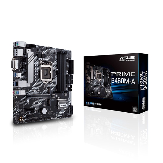 Picture of ASUS MB PRIME B460M-A Intel B460;LGA 1200 4xDDR4;DVI,HDMI,DP;RAID;micro ATX