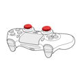 Picture of SPEEDLINK STIX Controller Cap Set - for PS5/PS4/Switch SL-4524-MTCL