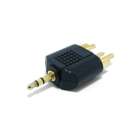 Picture of Audio adapter GEMBIRD A-458, 3.5 mm plug to 2 x RCA plug stereo audio adapter