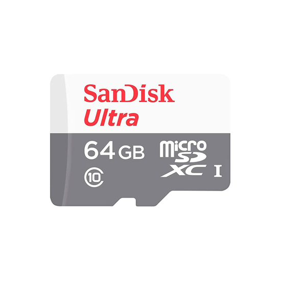 Picture of Micro SD SanDisk SDXC 64GB Ultra 100MB/Class 10/UHS-I  SDSQUNR-064G-GN3MN