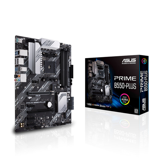Picture of ASUS MB PRIME B550-PLUS AMD B550, AM4, 4xDDR4 RAID, HDMI, DP, ATX