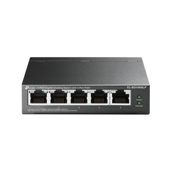 Picture of SWITCH 5 portni TP-Link TL-SG1005LP Gigabit Unmanaged Switch with 4-Port PoE+, metal case,