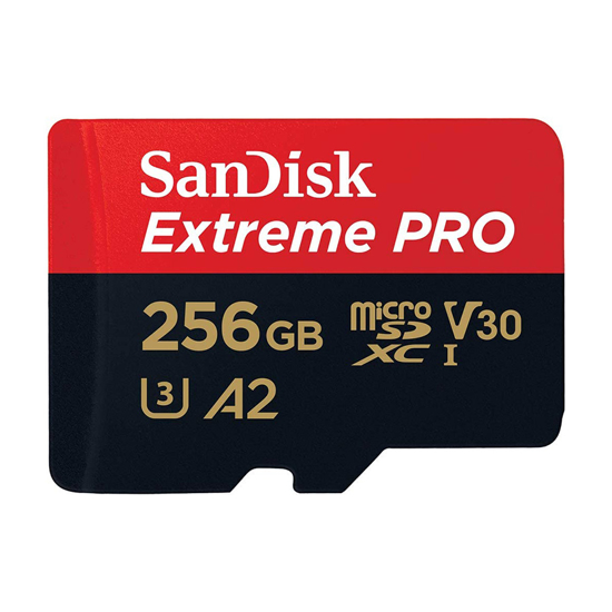Picture of Micro SD SanDisk SDXC 256GB Extreme Pro - 200MB/s A2 C10 V30  SDSQXCD-256G-GN6MA
