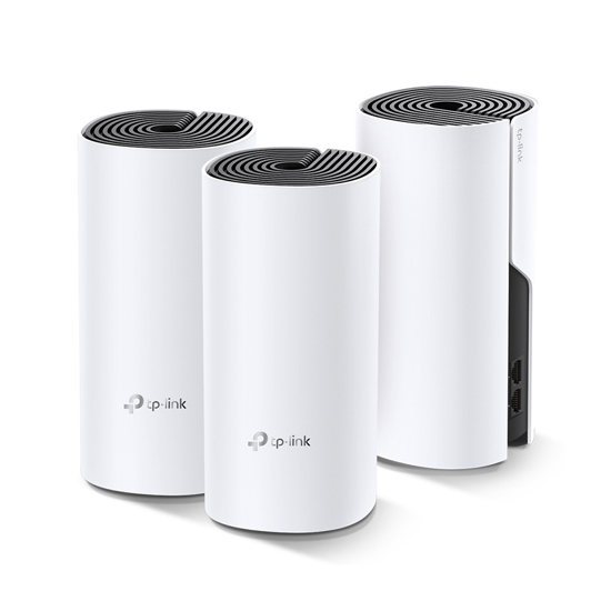 Picture of Access Point TP Link AC1200 Whole-Home Mesh Wi-Fi System Deco-E4(3-PACK), Qualcomm CPU, 867Mbps at 5GHz+300Mbps at 2.4GHz, 2 10/100Mbps P