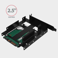 Picture of Adapter interni AXAGON RHD-P35 2x2,5" HDD/SSD into PCI position, black 