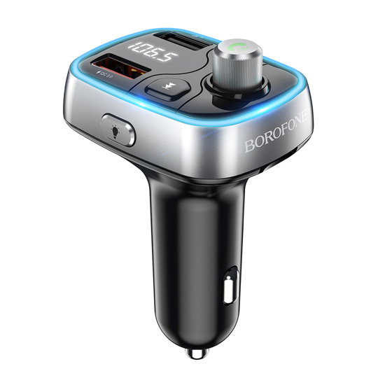 Picture of FM transmiter Bluetooth sa USB punjaćem BOROFONE BC32 Sunlight car TF card black