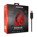 Picture of Slušalice sa mikrofonom gaming RAMPAGE ROGUE red, 7.1, PC/PS4/PS5, USB, RGB LED