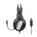 Picture of Slušalice sa mikrofonom gaming RAMPAGE RM-K71 LINE black, 3,5 mm + USB, Rainbow Iluminated, PC/PS4/XBOX