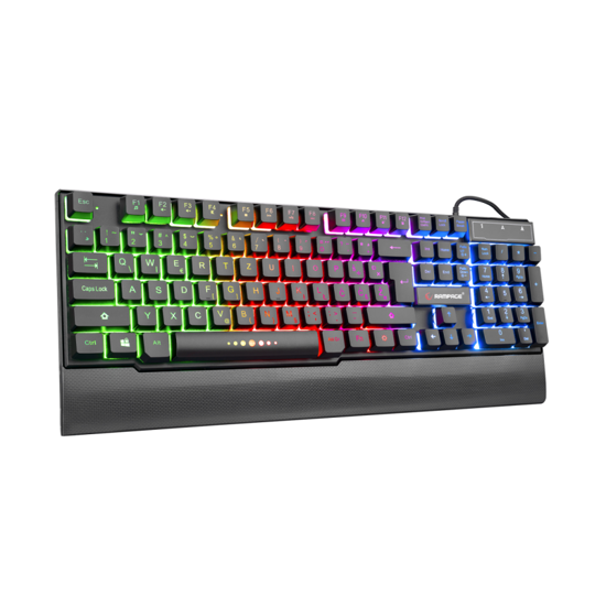Picture of Tastatura gaming RAMPAGE KB-R66 BUBBLE, USB, Rainbow Illuminated, BiH LC Layout, multimedija, 31400