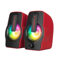 Picture of Zvučnici 2.0 gaming RAMPAGE RMS-G7 FALSETTO, 6W, RGB LED red, 3,5mm + USB napajanje