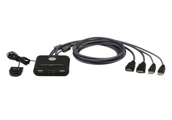 Picture of KVM SWITCH, 2-Port USB FHD HDMI Cable KVM Switch, CS22HF