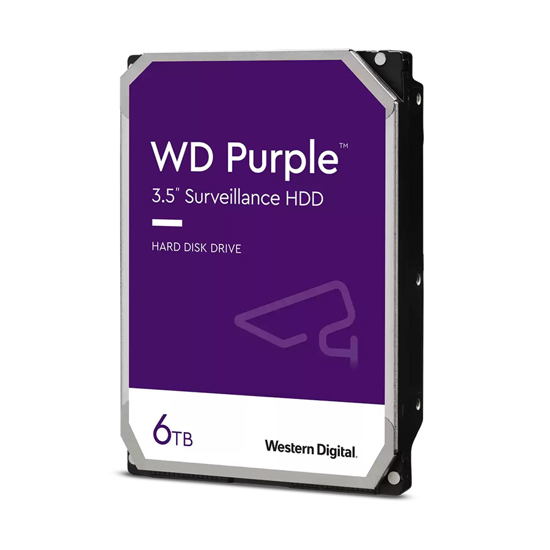 Picture of HDD 6 TB, WD64PURZ Purple SATA SATA 6 Gb/s, 256 MB Cache, 3.5" - WD64PURZ 