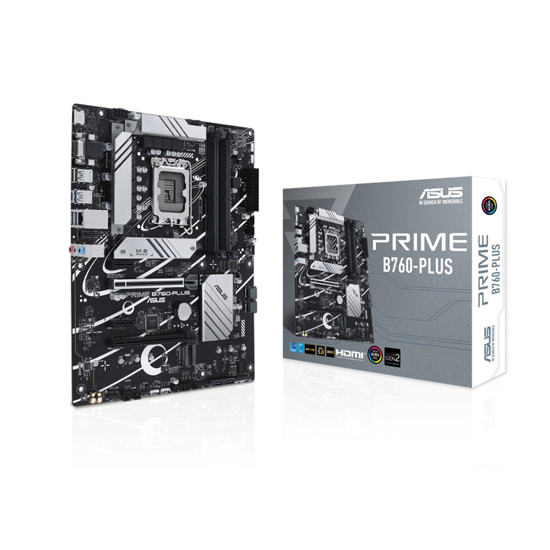 Picture of ASUS MB PRIME B760-PLUS Intel B760;LGA 1700;4xDDR5 VGA,HDMI,DP;RAID;2.5Gb LAN;ATX