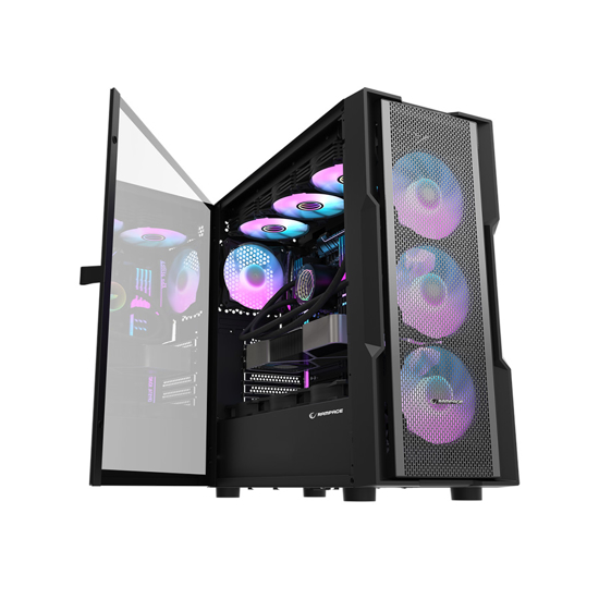 Picture of Kućište gaming RAMPAGE INFINITY MESH 4*ARGB Fan Magnetic Tempered Glass E-ATX Mid-T