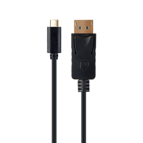 Picture of Video adapter kabl Type-C to DisplayPort, BLACK, 2m, 4K 60 Hz, GEMBIRD A-CM-DPM-01
