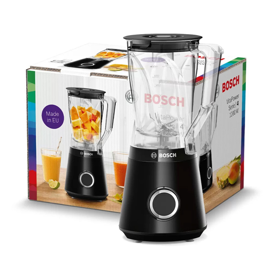 Picture of BOSCH Blender Serie 4 ,1200W Black, 1.5L,do 30.000 rpm, SI ( MMB6141B ) 