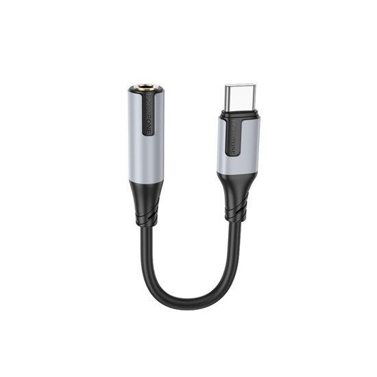 Picture of USB audio adapter Type-C to 3.5mm BOROFONE BV19 Creator digital audio converter black